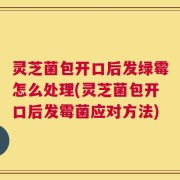 灵芝菌包开口后发绿霉怎么处理(灵芝菌包开口后发霉菌应对方法)