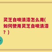 灵芝自喷清漆怎么用(如何使用灵芝自喷清漆？)