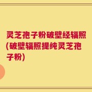 灵芝孢子粉破壁经辐照(破壁辐照提纯灵芝孢子粉)