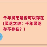 千年灵芝是否可以存在(灵芝之谜：千年灵芝存不存在？)