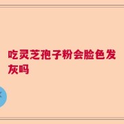 吃灵芝孢子粉会脸色发灰吗