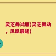 灵芝舞鸿雁(灵芝舞动，凤凰展翅)