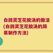 白鸽灵芝花胶汤的做法(白鸽灵芝花胶汤的简易制作方法)