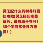 灵芝配什么药材养肝最佳功效(灵芝搭配哪些草药，最有助于养肝？30个家庭常备良方推荐！)