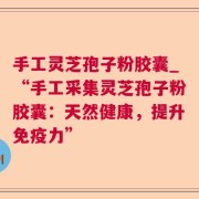 手工灵芝孢子粉胶囊_“手工采集灵芝孢子粉胶囊：天然健康，提升免疫力”