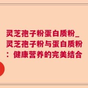 灵芝孢子粉蛋白质粉_灵芝孢子粉与蛋白质粉：健康营养的完美结合
