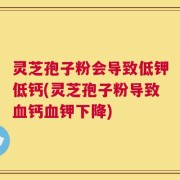 灵芝孢子粉会导致低钾低钙(灵芝孢子粉导致血钙血钾下降)