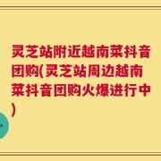 灵芝站附近越南菜抖音团购(灵芝站周边越南菜抖音团购火爆进行中)