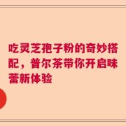 吃灵芝孢子粉的奇妙搭配，普尔茶带你开启味蕾新体验