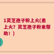 1灵芝孢子粉上火(患上火？灵芝孢子粉来帮助！)