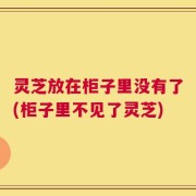 灵芝放在柜子里没有了(柜子里不见了灵芝)