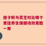 孢子粉与灵芝对比哪个更佳养生保健功效更胜一筹