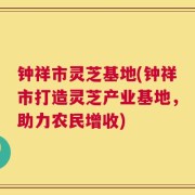 钟祥市灵芝基地(钟祥市打造灵芝产业基地，助力农民增收)