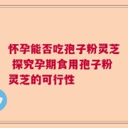 怀孕能否吃孢子粉灵芝 探究孕期食用孢子粉灵芝的可行性