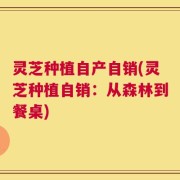 灵芝种植自产自销(灵芝种植自销：从森林到餐桌)