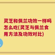 灵芝和佩兰功效一样吗怎么吃(灵芝与佩兰食用方法及功效对比)
