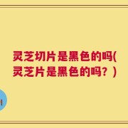 灵芝切片是黑色的吗(灵芝片是黑色的吗？)