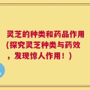 灵芝的种类和药品作用(探究灵芝种类与药效，发现惊人作用！)