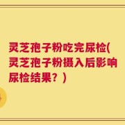 灵芝孢子粉吃完尿检(灵芝孢子粉摄入后影响尿检结果？)