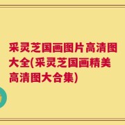 采灵芝国画图片高清图大全(采灵芝国画精美高清图大合集)