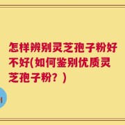 怎样辨别灵芝孢子粉好不好(如何鉴别优质灵芝孢子粉？)