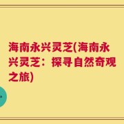 海南永兴灵芝(海南永兴灵芝：探寻自然奇观之旅)