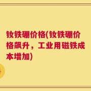 钕铁硼价格(钕铁硼价格飙升，工业用磁铁成本增加)