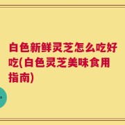 白色新鲜灵芝怎么吃好吃(白色灵芝美味食用指南)