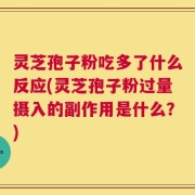 灵芝孢子粉吃多了什么反应(灵芝孢子粉过量摄入的副作用是什么？)