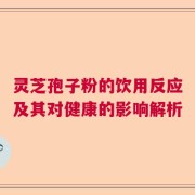 灵芝孢子粉的饮用反应及其对健康的影响解析