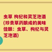 虫草 枸杞和灵芝泡酒(珍贵草药酿成的美味佳酿：虫草、枸杞与灵芝泡酒)