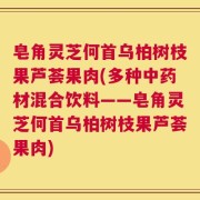 皂角灵芝何首乌柏树枝果芦荟果肉(多种中药材混合饮料——皂角灵芝何首乌柏树枝果芦荟果肉)