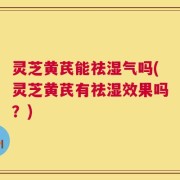 灵芝黄芪能祛湿气吗(灵芝黄芪有祛湿效果吗？)