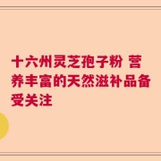 十六州灵芝孢子粉 营养丰富的天然滋补品备受关注