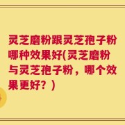 灵芝磨粉跟灵芝孢子粉哪种效果好(灵芝磨粉与灵芝孢子粉，哪个效果更好？)