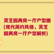 灵芝园两房一厅户型图(现代简约风格，灵芝园两房一厅户型解析)