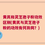 黄芪和灵芝孢子粉功效区别(黄芪与灵芝孢子粉的功效有何异同?)