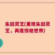 朱旧灵芝(重现朱旧灵芝，再度惊艳世界)