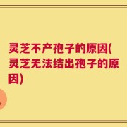 灵芝不产孢子的原因(灵芝无法结出孢子的原因)