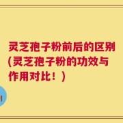 灵芝孢子粉前后的区别(灵芝孢子粉的功效与作用对比！)