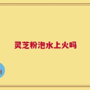 灵芝粉泡水上火吗