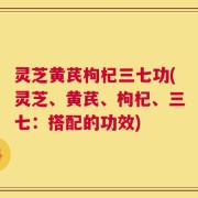 灵芝黄芪枸杞三七功(灵芝、黄芪、枸杞、三七：搭配的功效)