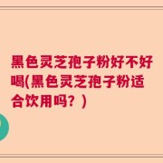 黑色灵芝孢子粉好不好喝(黑色灵芝孢子粉适合饮用吗?)