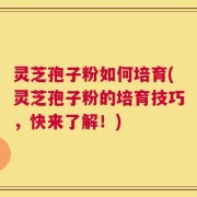 灵芝孢子粉如何培育(灵芝孢子粉的培育技巧，快来了解！)