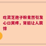 吃灵芝孢子粉竟然引发心口窝疼，背后让人震惊