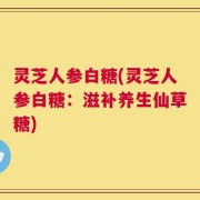 灵芝人参白糖(灵芝人参白糖：滋补养生仙草糖)