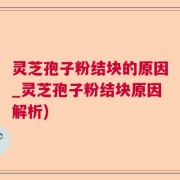 灵芝孢子粉结块的原因_灵芝孢子粉结块原因解析)