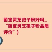 菌宝灵芝孢子粉好吗_“菌宝灵芝孢子粉品质评价”)