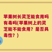苹果树长灵芝能食用吗有毒吗(苹果树上的灵芝能不能食用？是否具毒性？)