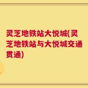 灵芝地铁站大悦城(灵芝地铁站与大悦城交通贯通)